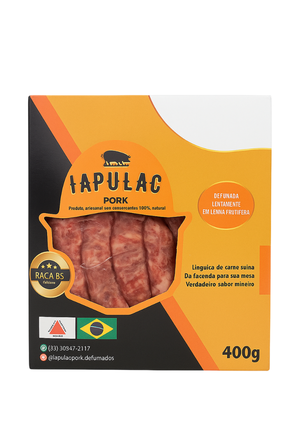 LINGUIÇA SUINA DEFUMADA 400G