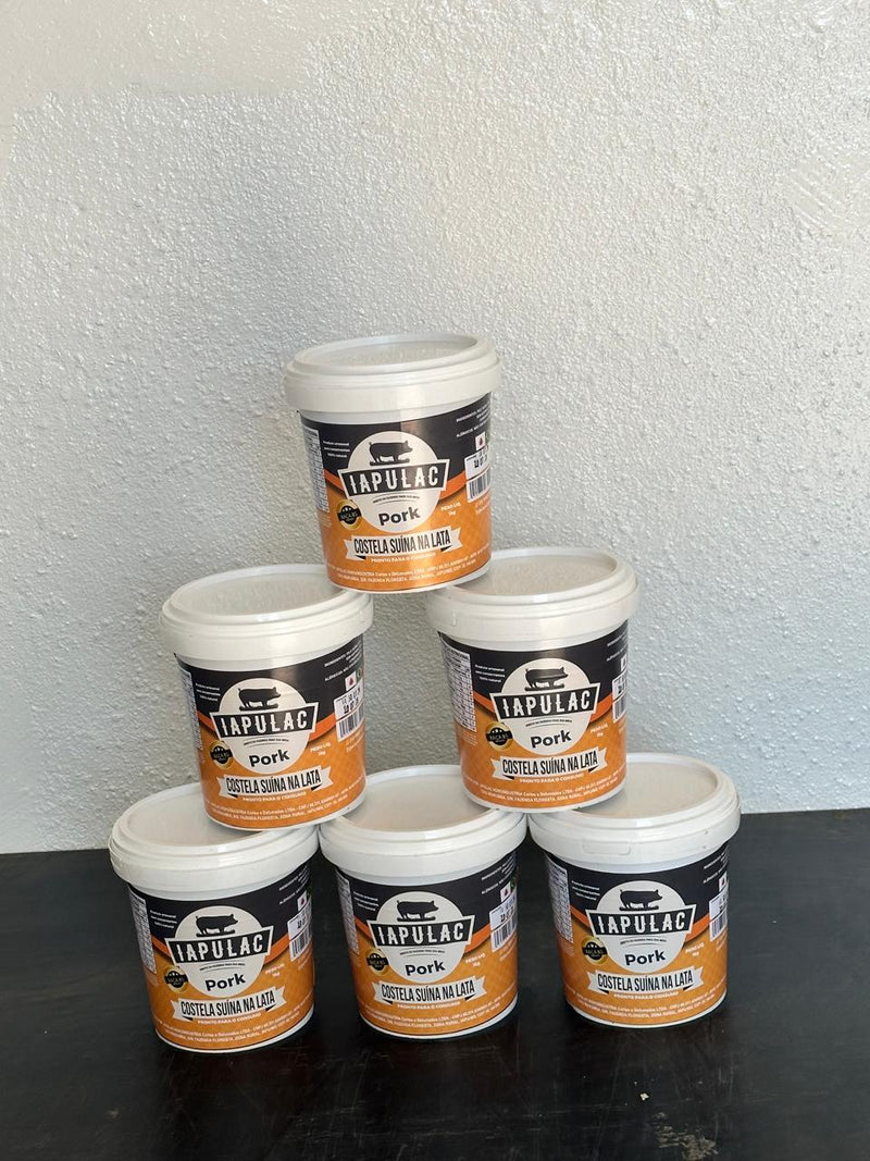 KIT 2 COSTELA SUINA NA LATA 1KG